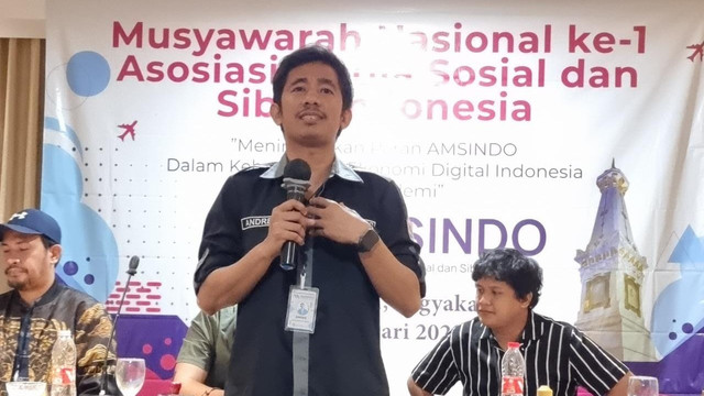 Ketua Umum Asosiasi Media Sosial dan Siber Indonesia (AMSINDO), Andrie Afrizal Saputra. FOTO: Ist
