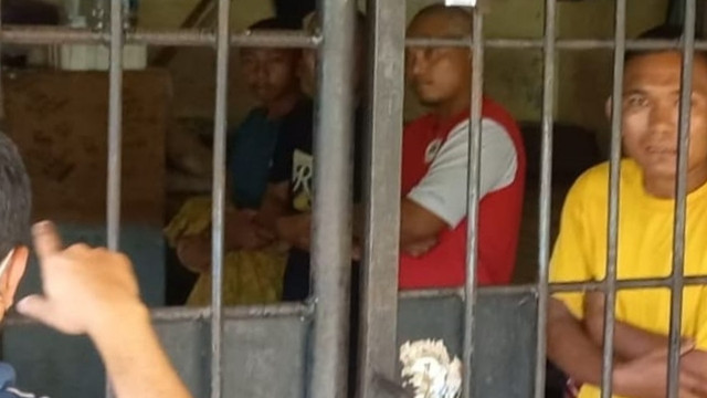 Penampakan kerangkeng di halaman belakang rumah Bupati Langkat. Foto: Dok. Istimewa