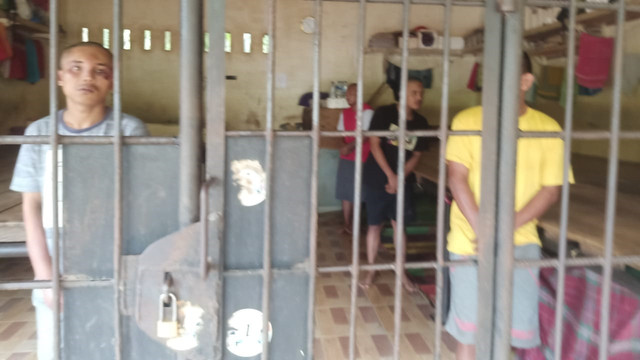 Penampakan kerangkeng di halaman belakang rumah Bupati Langkat. Foto: Dok. Istimewa