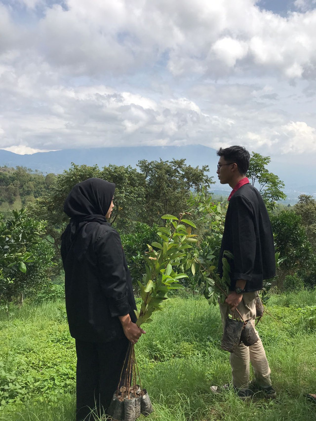 Penanaman di Hutan Lindung. Foto : Kelompok PMM 48 UMM Gelombang 18
