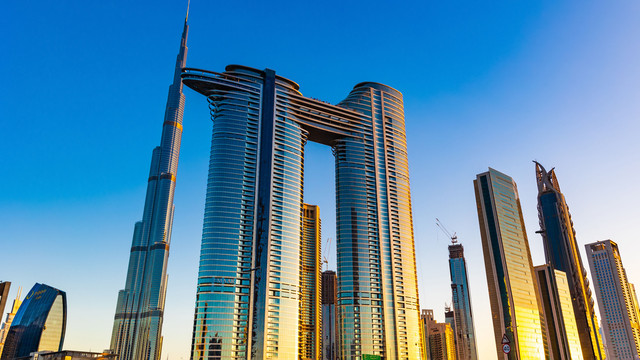 Pemandangan indah gedung pencakar langit kota Dubai. Foto: Sudarsan Thobias/Shutterstock