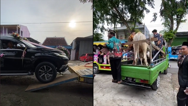 Seserahan mewah. (Foto: @_agung.m/TikTok)