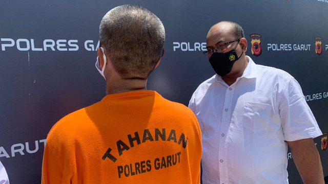 Pelaku pembakaran bangunan SMPN 1 Cikelet, Kabupaten Garut, Jawa Barat. Foto: Dok. Istimewa