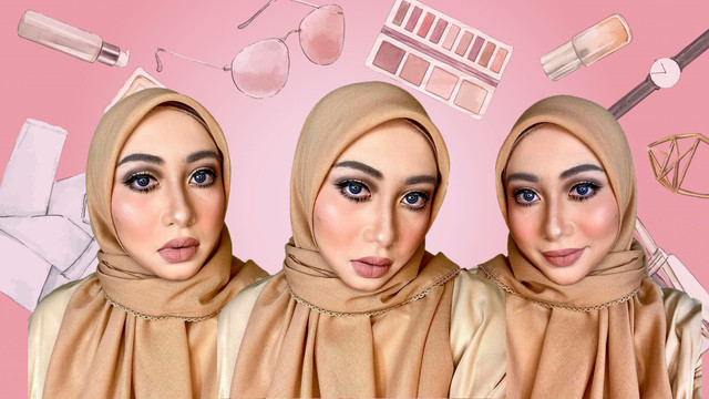 Viral Perempuan Malaysia Pakai Makeup hingga 10 Lapis. Foto: Instagram/@cikpeohh