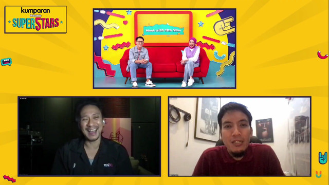 Vincent dan Desta di acara kumparan super5tars. Foto: Youtube/kumparan