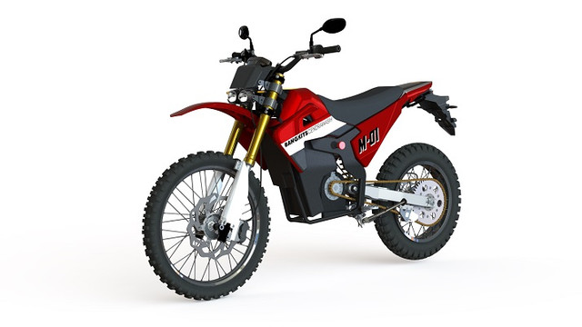 Prototipe sepeda motor listrik E-Trail Bangkits Cendrawasih M.01. Foto: Dirjen Kekayaan Intelektual Kemenkumham RI