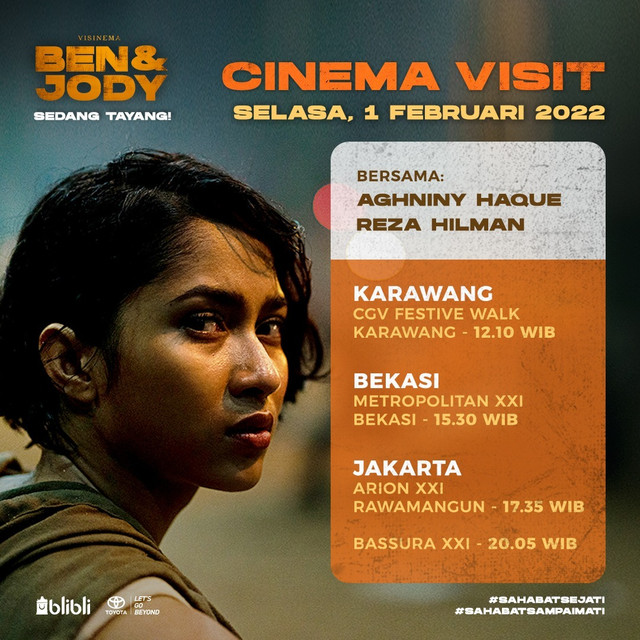 Sejumlah pemain film Ben & Jody akan temui penonton langsung di bioskop. 
 Foto: Visinema