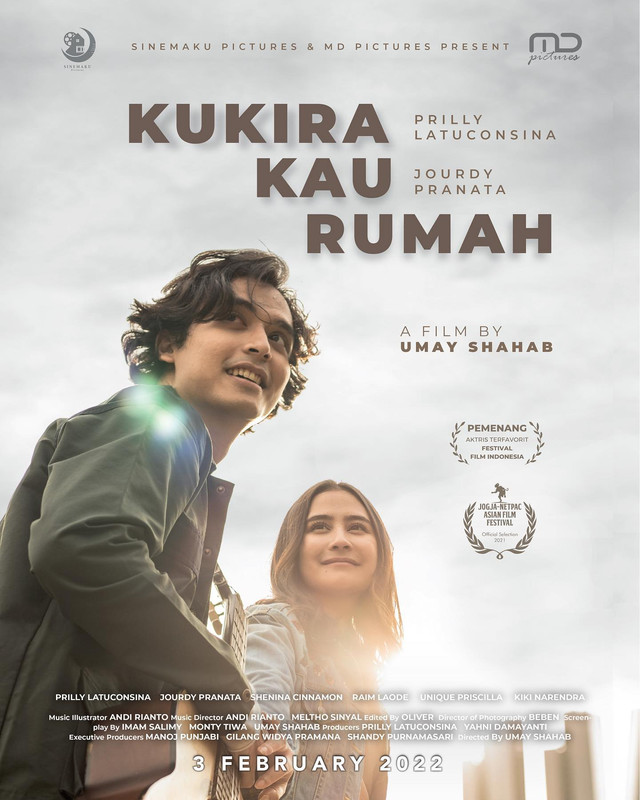 Poster film Kukira Kau Rumah. Foto: Instagram.com/prillylatuconsina96