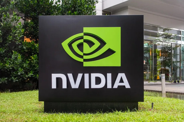 Logo NVIDIA. Foto: Sam Byford/The Verge