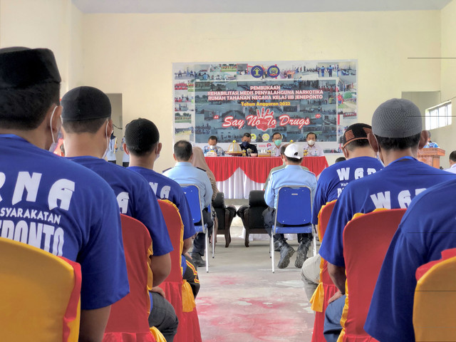 pembukaan rehabilitasi medis bagi pecandu narkoba di rutan jeneponto