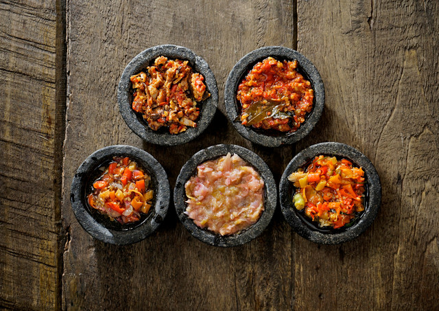 Ilustrassi aneka ragam sambal. Foto : shutterstock
