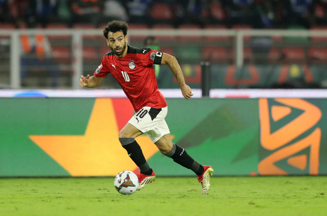 Mohamed Salah dalam laga Senegal vs Mesir. Foto: Mohamed Abd El Ghany/REUTERS