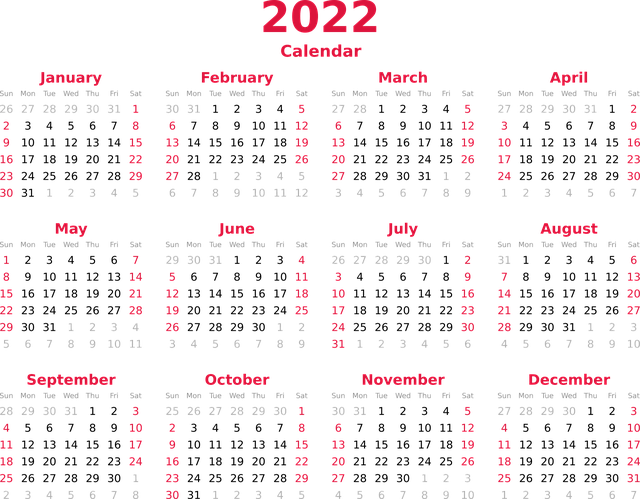 Ilustrasi kalender. Sumber: pixabay.com