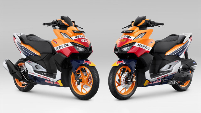 All New Honda Vario 160 yang akan dipakai Marc Marquez dan Pol Espargaro di Paddock MotoGP Mandalika. Foto: Honda 