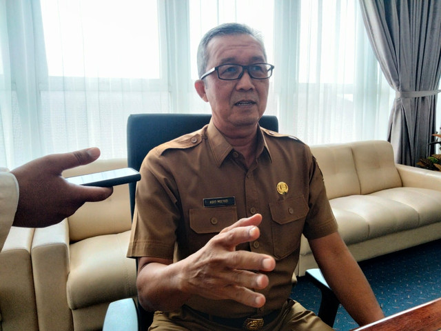 Sekda Kota Cirebon Agus Mulyadi.(Juan)