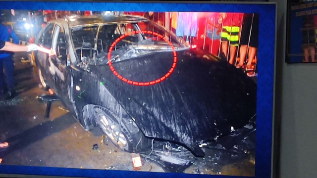Jumpa pers hasil gelar perkara kecelakaan mobil terbakar di Senen, Jakarta Pusat, Rabu (9/2/2022). Foto: Jonathan Devin/kumparan