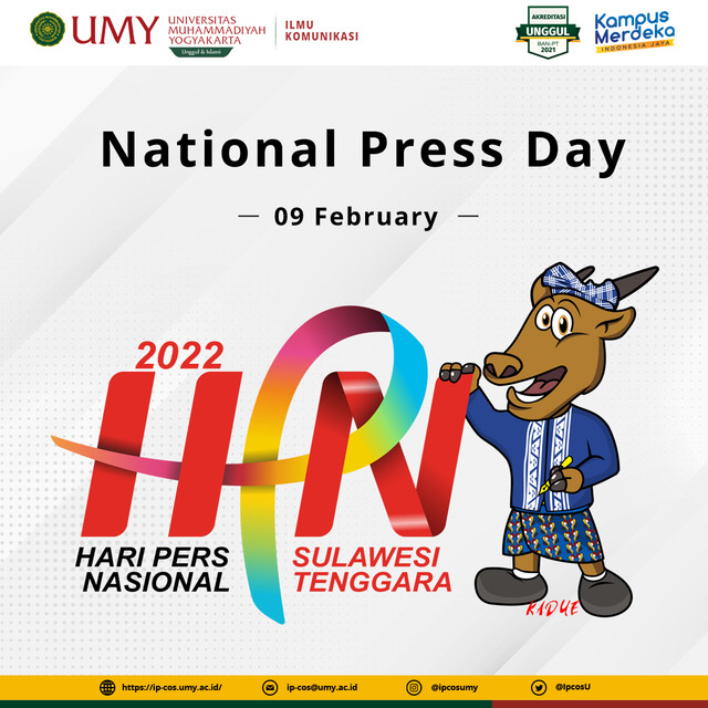 Ucapan selamat Hari Pers Nasional dari IPCOS UMY.