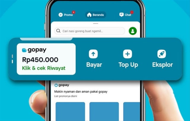 Ilustrasi minimal top up Gopay. Foto: Dokumentasi Gojek