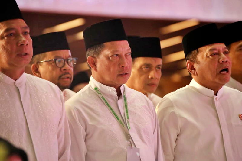 Dampingi Presiden Prabowo, Mendagri Hadiri Pengukuhan Pengurus MUI 2025–2030