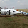 Helikopter Kemenhub Terguling