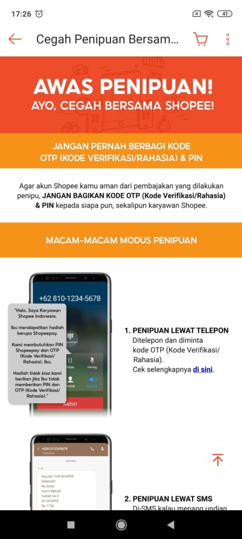 Waspada Penipuan Minta Otp Shopee Pay Begini Modusnya Kumparan Com