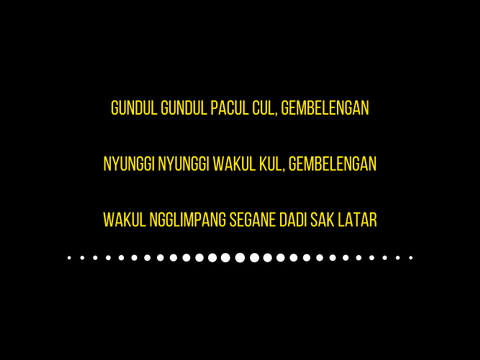 Makna Lirik Lagu Gundul Gundul Pacul Kumparan Com