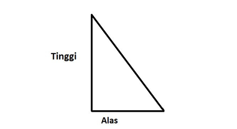 Luas segitiga di samping adalah