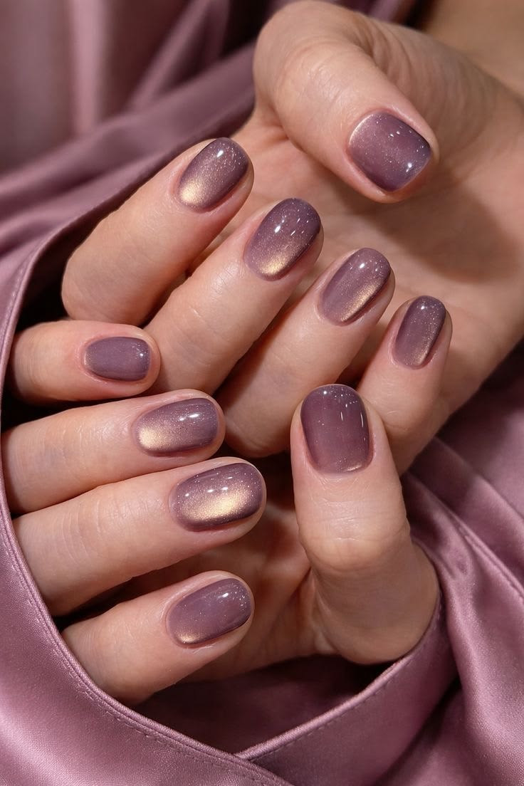 Transformasi Glass Manicure Elegan Geser Tren Cat Eye Kuku