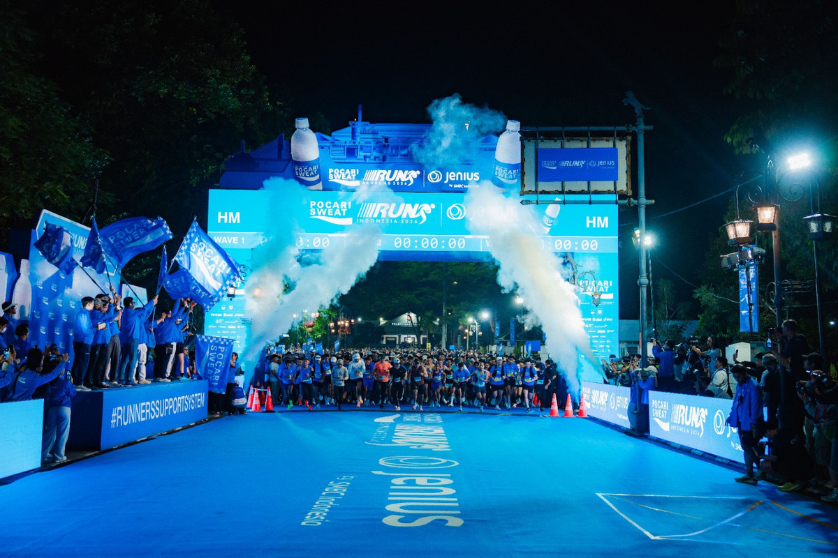 Semarak Hari Jadi ke-21, Bandung Membiru Lewat POCARI SWEAT Run 2026