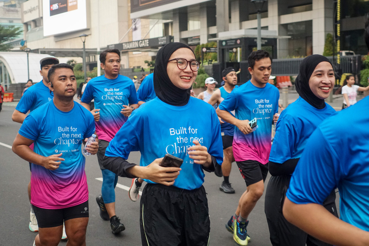 Lebih dari 200 Runner Ikuti kumparan Running Club x Zurich