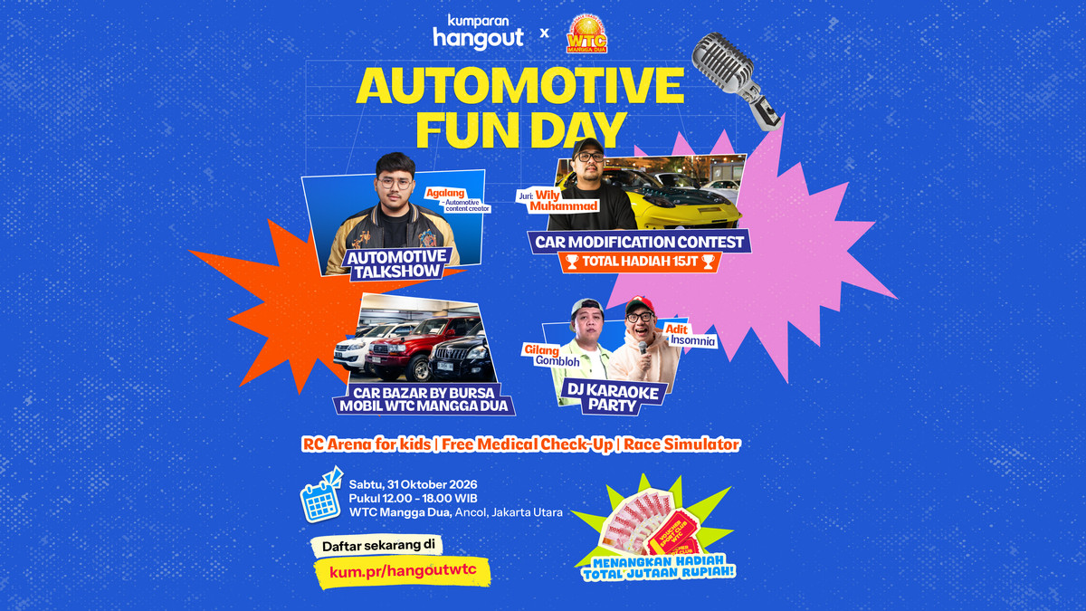 Akhir Pekan Seru! Automotive Fun Day WTC Mangga Dua Digelar Besok