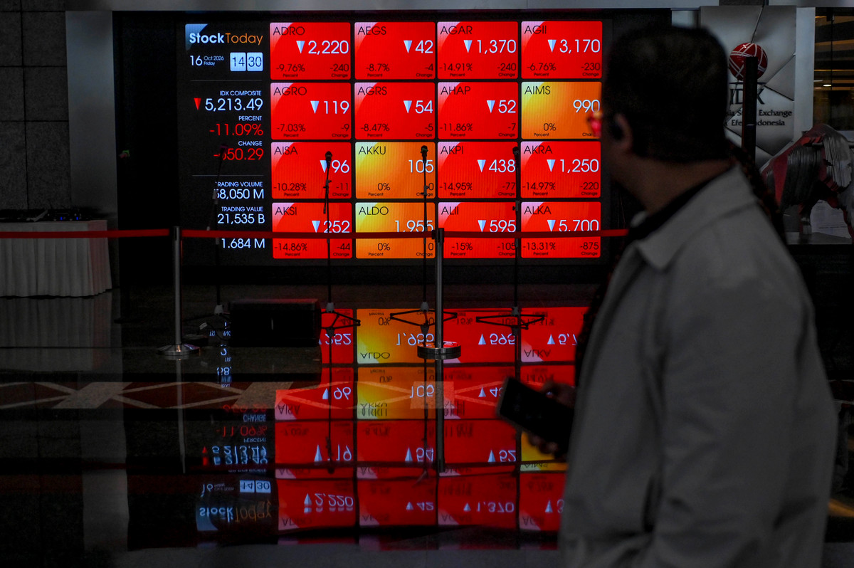 Bursa Saham Sesi I Terjerembab ke 5.384