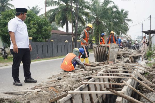 Atasi Banjir, Deli Serdang Bangun Drainase ke Sungai Hamparan Perak
