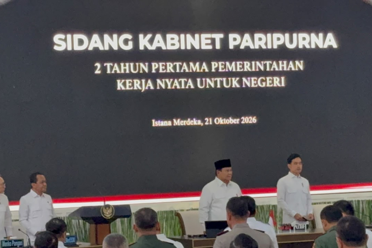 Evaluasi Dua Tahun, Prabowo Kumpulkan Menteri di Sidang Kabinet