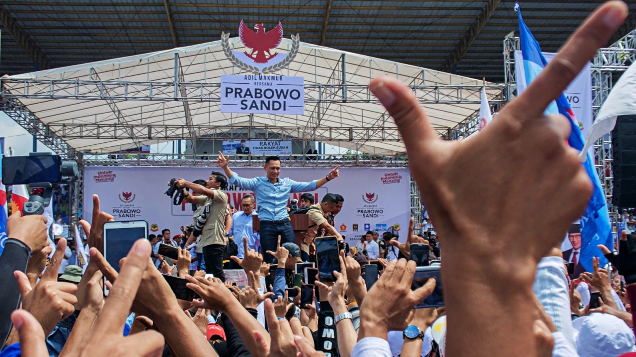 Calon Presiden nomor urut 02, Prabowo Subianto, AHY, Bandung