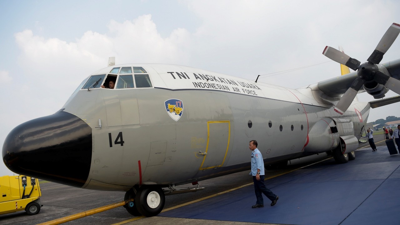 Ani Yudhoyono Wafat, Pesawat Hercules C-130
