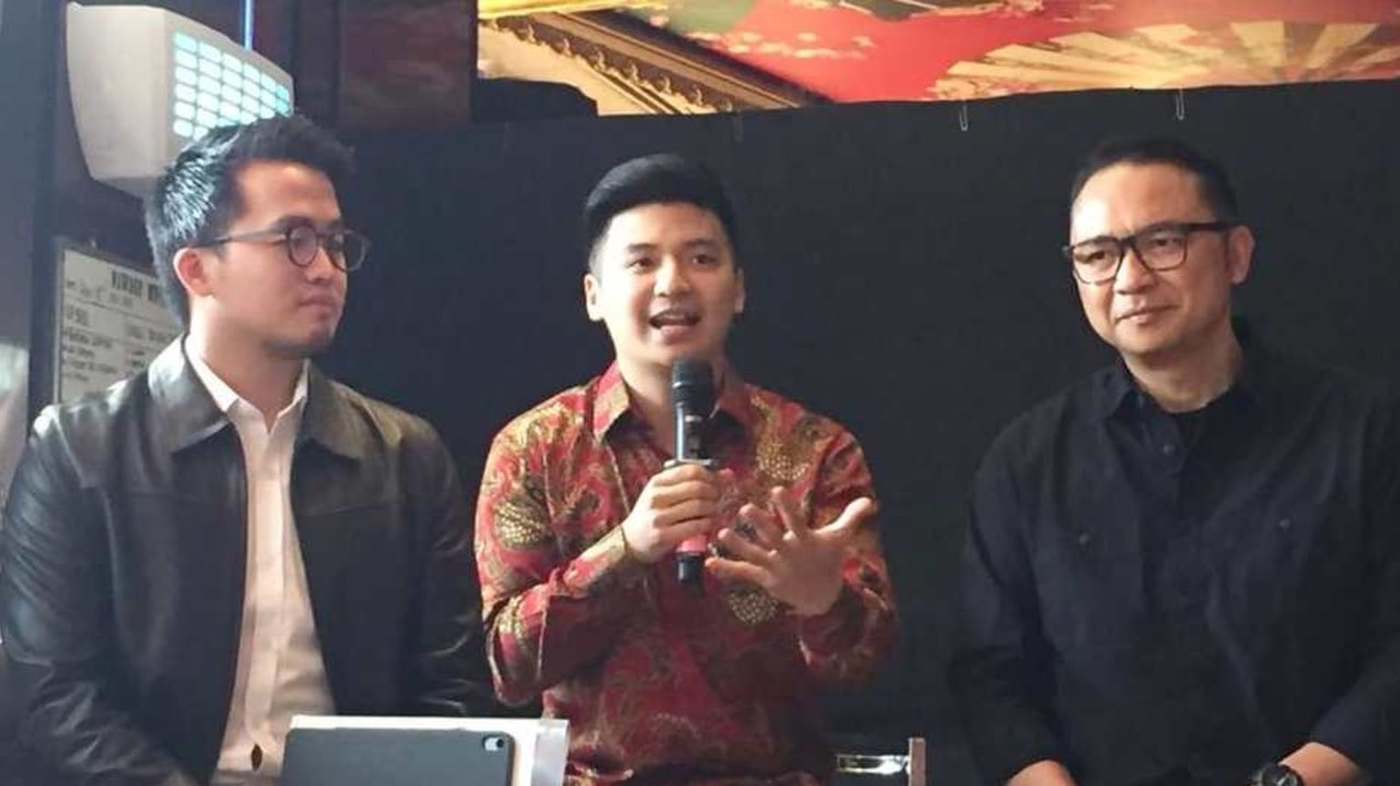 Konferensi pers Rius Vernandes dan Garuda Indonesia