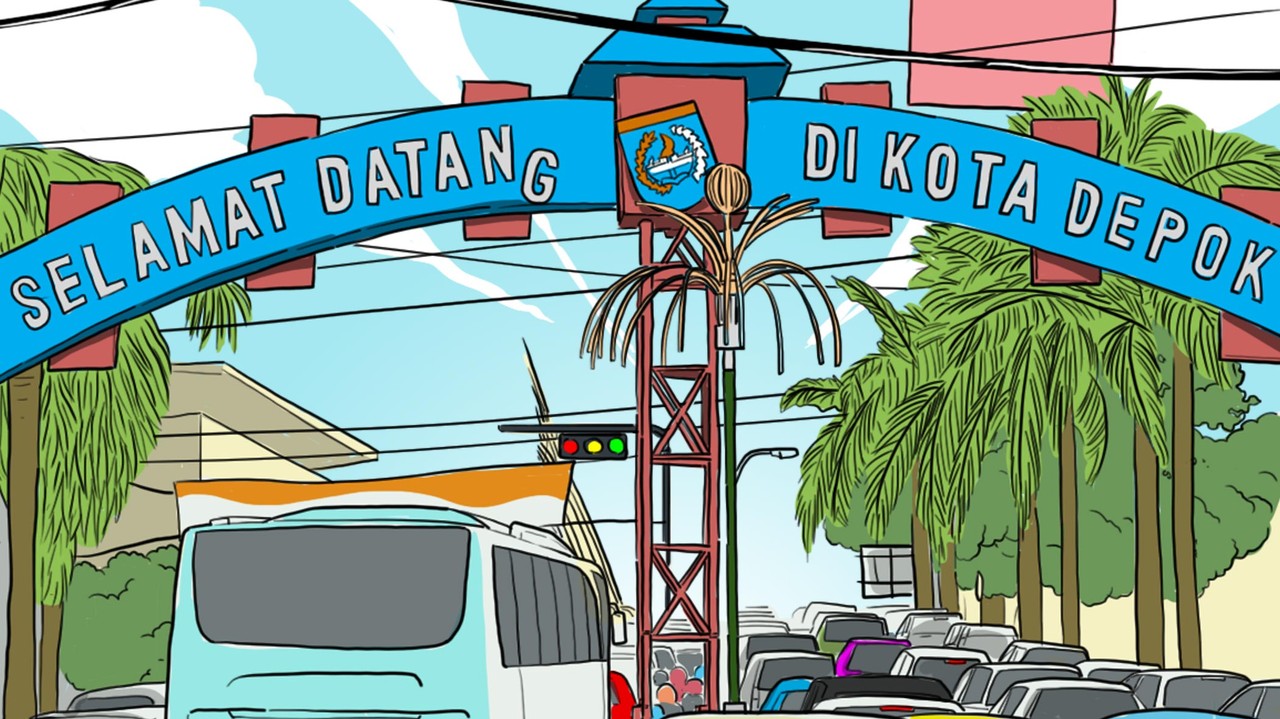 Ilustrasi Kota Depok-LIPSUS