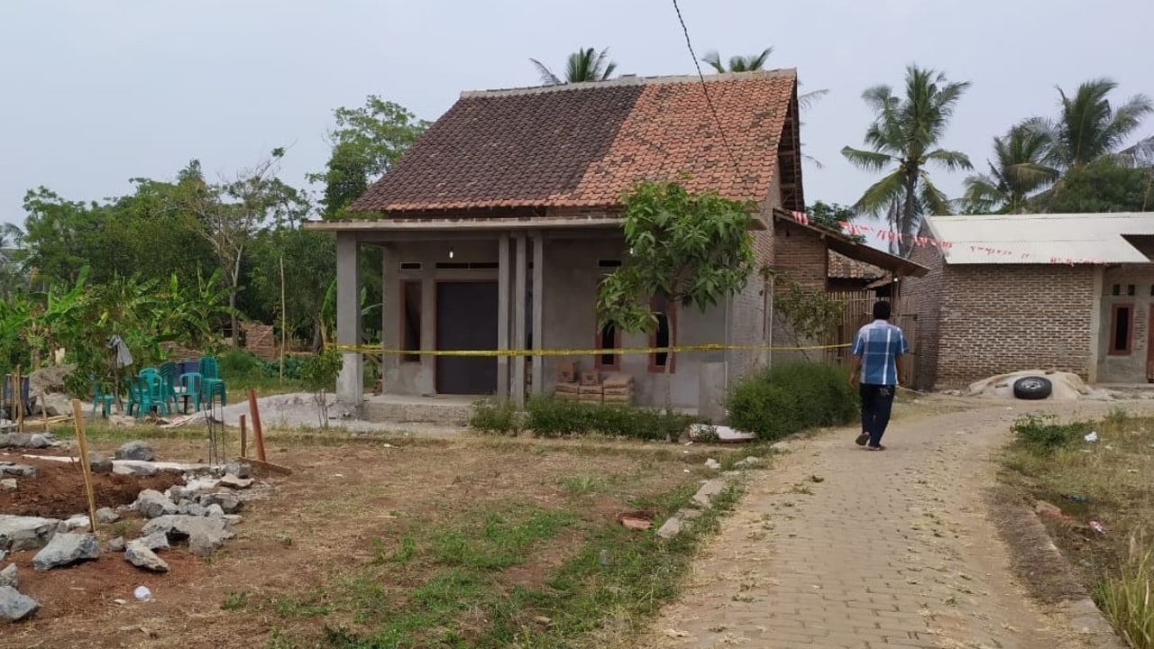 Lokasi pembunuhan satu keluarga di Serang