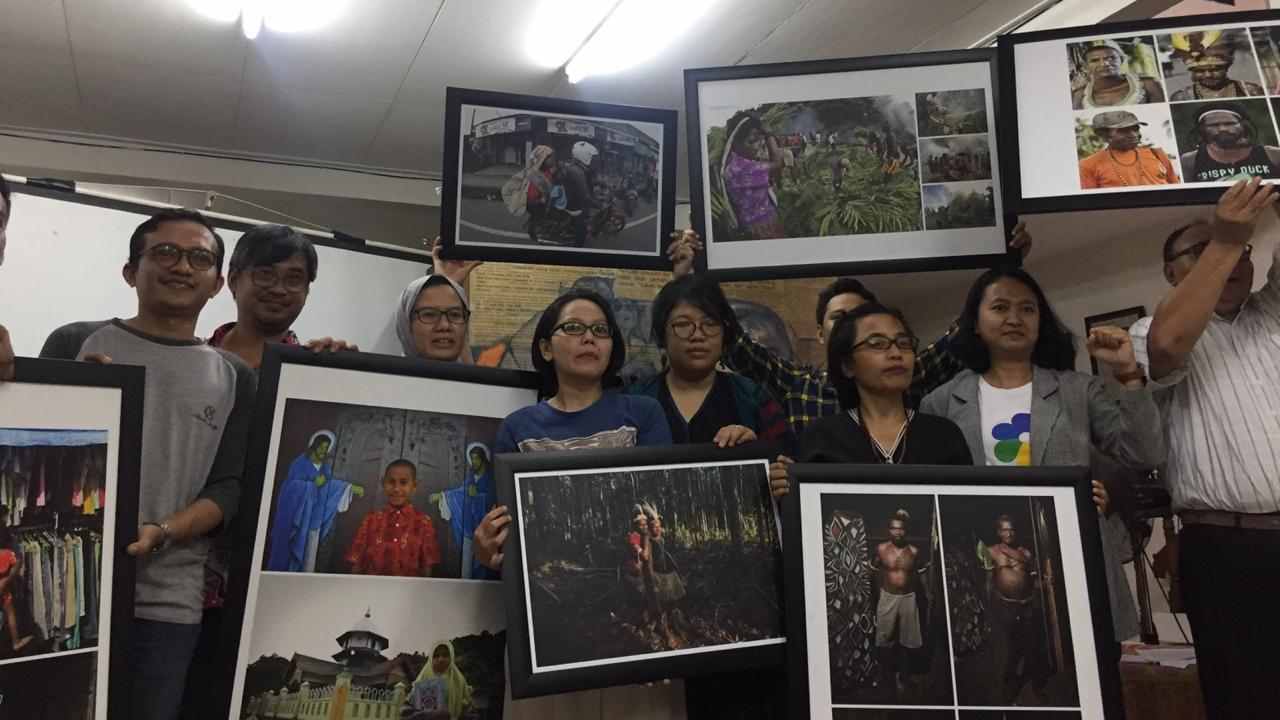 Konferensi pers, tindakan rasisme kepada mahasiswa Papua di Surabaya