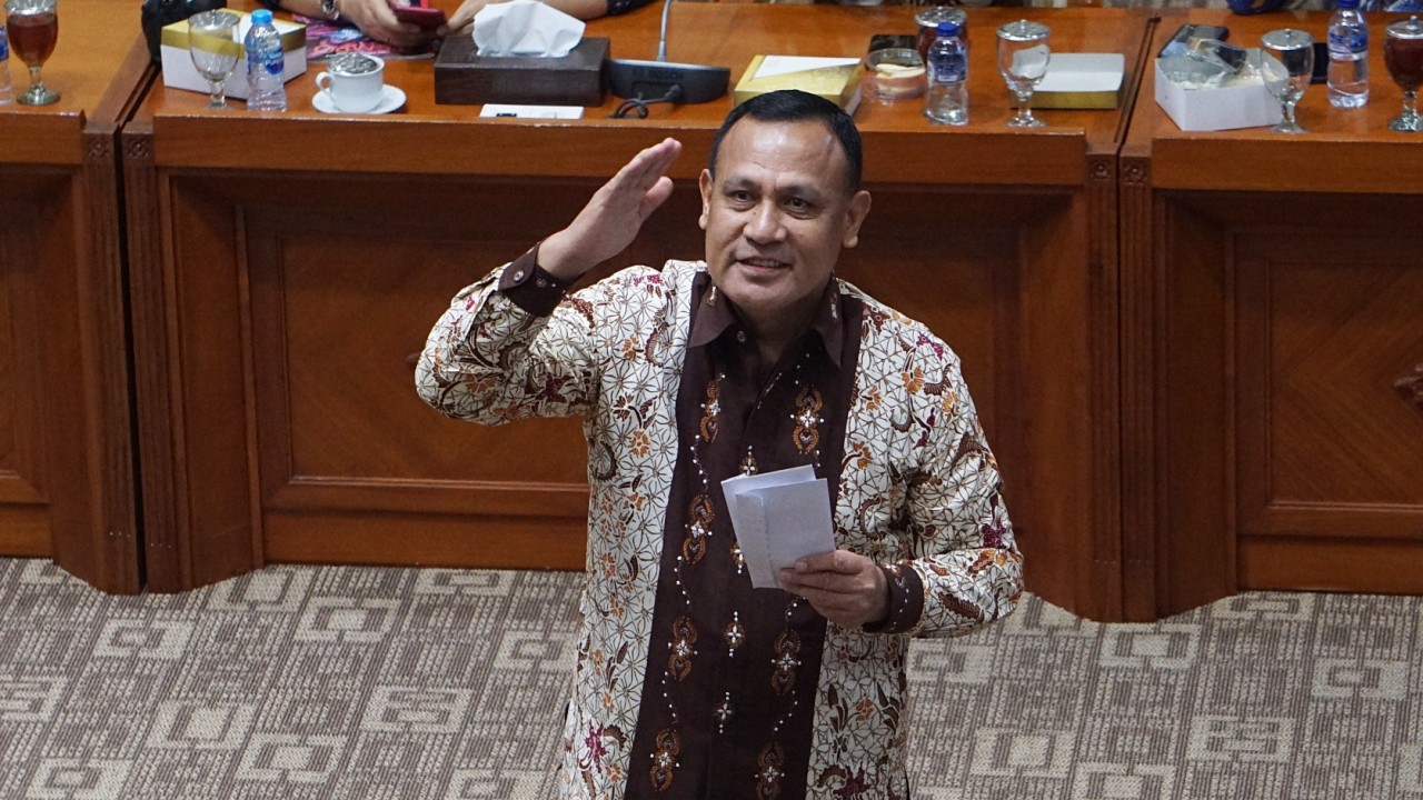 Calon Pimpinan Komisi Pemberantasan Korupsi (KPK), Irjen Pol Firli Bahuri, pembuatan makalah di Komisi III DPR RI, Komplek Parlemen