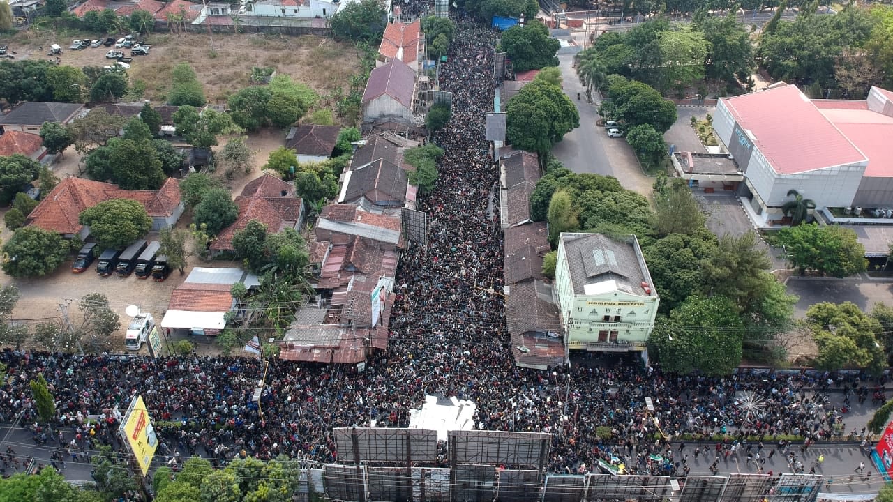 LIPSUS, UU KEBUT SEBULAN, Foto udara, Gejayan Memanggil di Sleman, Daerah Istimewa Yogyakarta