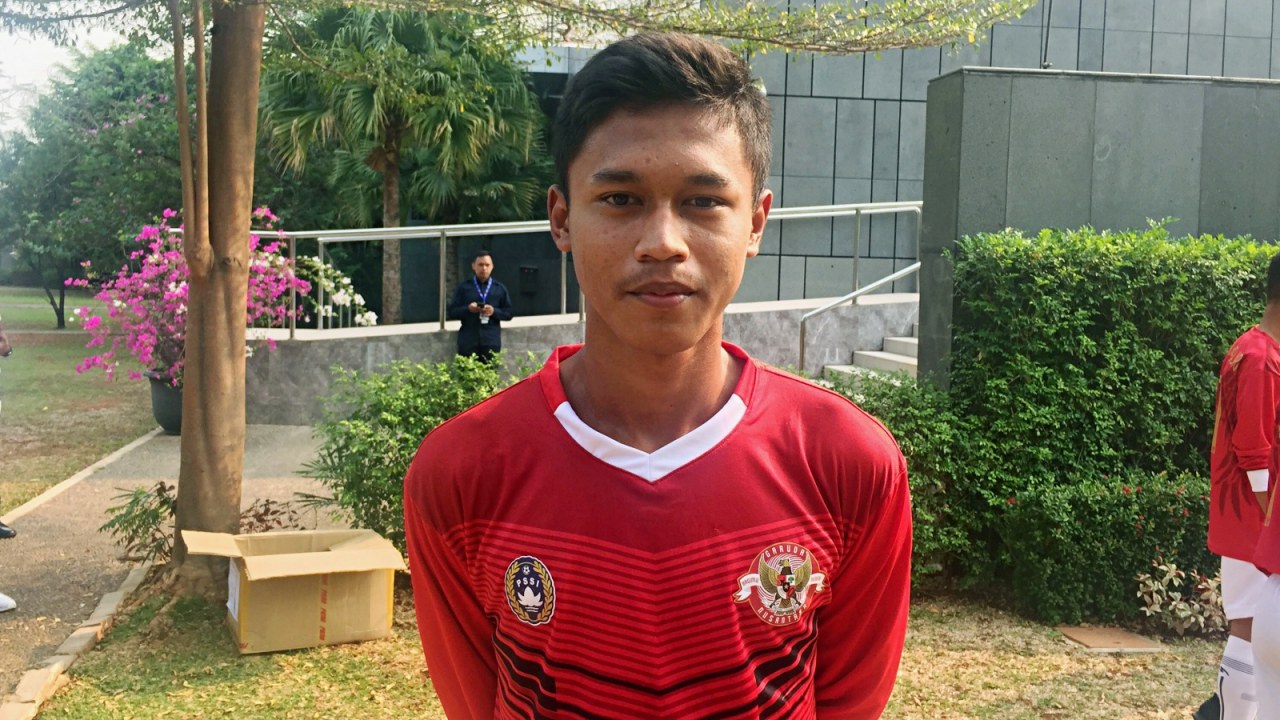 Salah satu pemain Garuda Select II, Afriyanto Nico