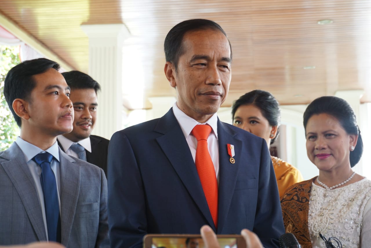 Pelantikan Presiden 2019, Joko Widodo dan keluarga 