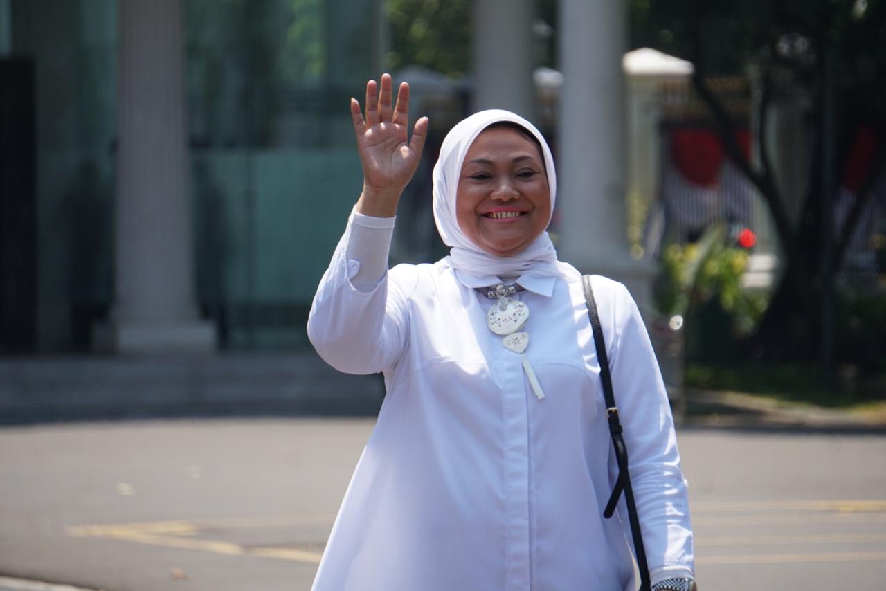 Ida Fauziah tiba di Kompleks Istana Kepresidenan