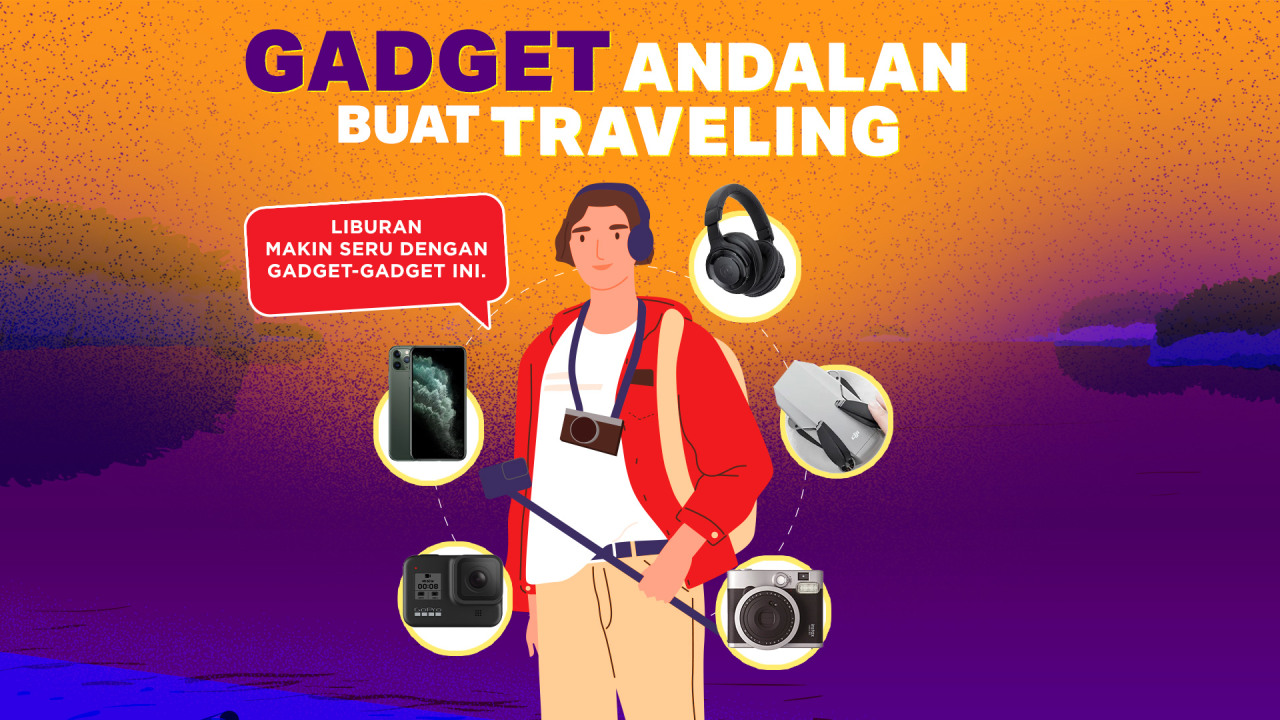 COVER, Ilustrasi Gadget Andalan Buat Traveling
