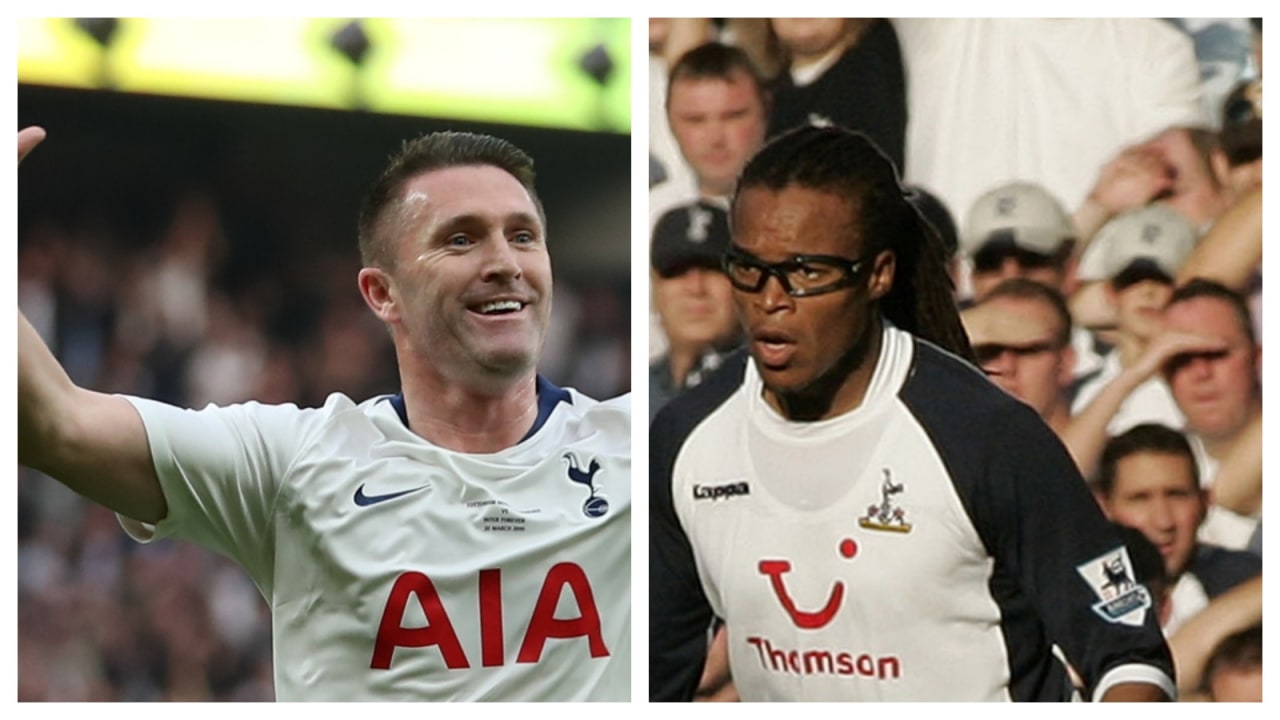 Robbie Keane dan Edgar Davids di Tottenham Hotspur