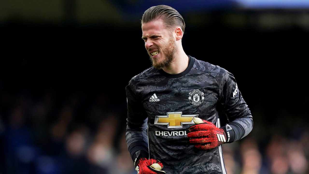 David de Gea di laga Everton vs Manchester United 