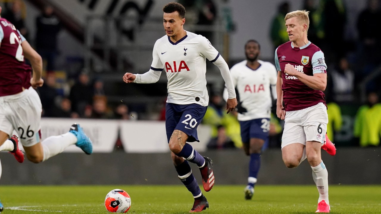 Dele Alli di laga Burnley vs Tottenham.