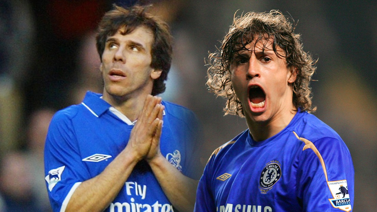 Gianfranco Zola dan Hernan Crespo